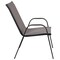 Flash Furniture 5PK Gray Outdoor Stack Chair w/ Flex Material 5-JJ-303C-G-GG - alternate 4
